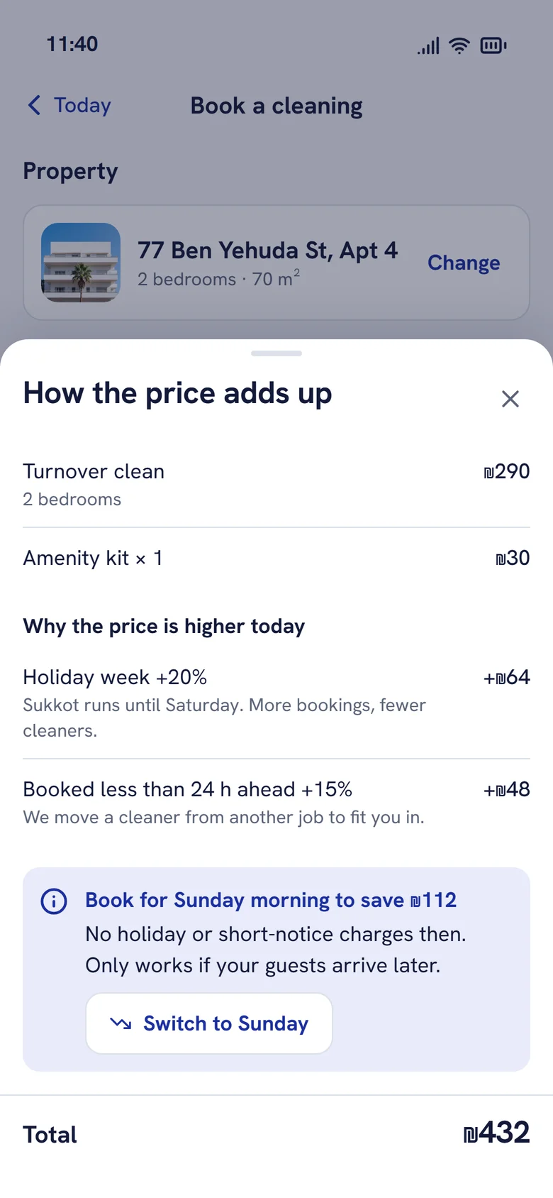 The 2026 price breakdown with holiday and late-booking adjustments explained and a cheaper option